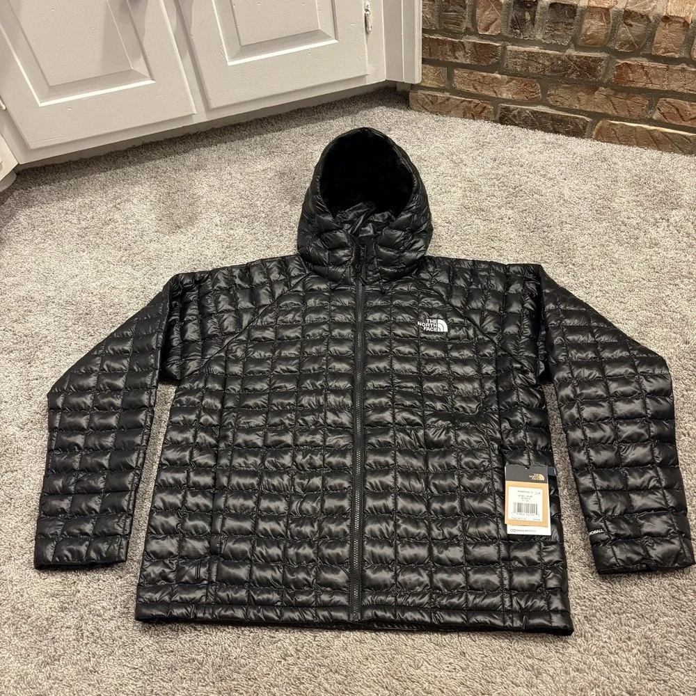 NEW The North Face Thermoball Hooded Jacket Black Men's XL NFOA8D1N $250 NWT